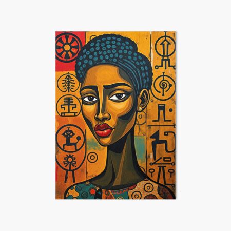 Aperçu de l'œuvre Décor dans le style des motifs africains #2 créée et vendue par BoBiloArt.