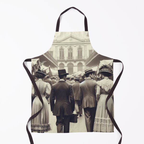 Item preview, Bustling 1920s Cali – AI Artwork Vintage Black and White City Scene for Lovers of History, Travel, and Urban Life designed and sold by knalpot-design.
