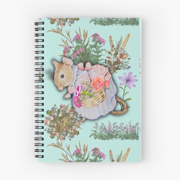 Item preview, Ms Mouse Collecting Pretty Flowers Colorful Illustration Design designed and sold by EarthArtDesigns.