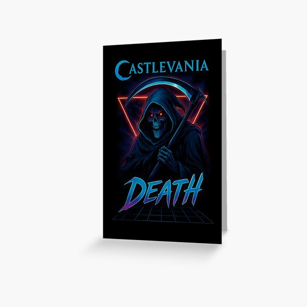 Item preview, Death Reaperwave Shirt | Castlevania Fanart | 80s Retro Neon Apocalypse | Netflix Anime Inspired Design designed and sold by WAUZ.