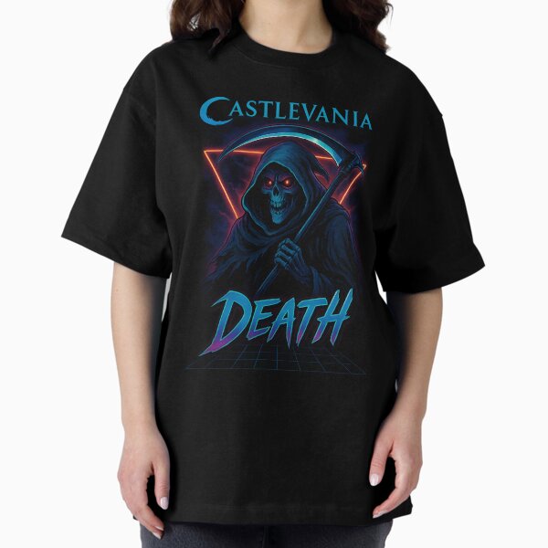 Artikel-Vorschau von Death Reaperwave Shirt | Castlevania Fanart | 80er Retro Neon Apokalypse | Netflix Anime inspiriertes Design, designt und verkauft von WAUZ.