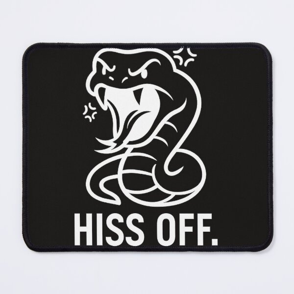 Item preview, Angry Snake "HISS OFF" Funny White Typography Hoodie & T-Shirt Design designed and sold by Uduppukadai.