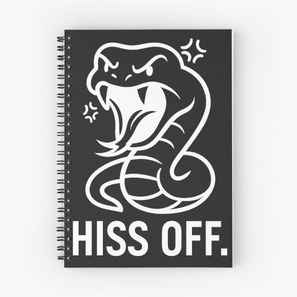 Item preview, Angry Snake "HISS OFF" Funny White Typography Hoodie & T-Shirt Design designed and sold by Uduppukadai.