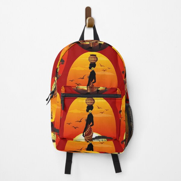 Item preview, African Beauty Silhouette on African Sunset designed and sold by BluedarkArt.