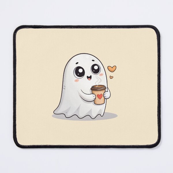 Item preview, Charming ghost with coffee designed and sold by Pearl67.