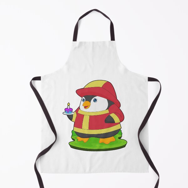 Item preview, Penguin Firefighter Birthday Fire department designed and sold by Snabdesign84.