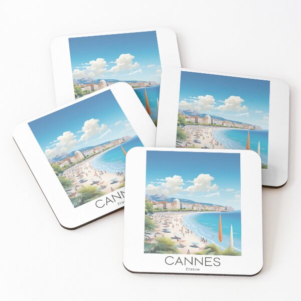 Item preview, A Vintage Travel Illustration of Cannes - France designed and sold by GoodOldVintage.