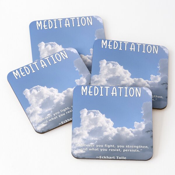 Item preview, Meditation quote ~ Eckhart Tolle designed and sold by Quantum-Life.