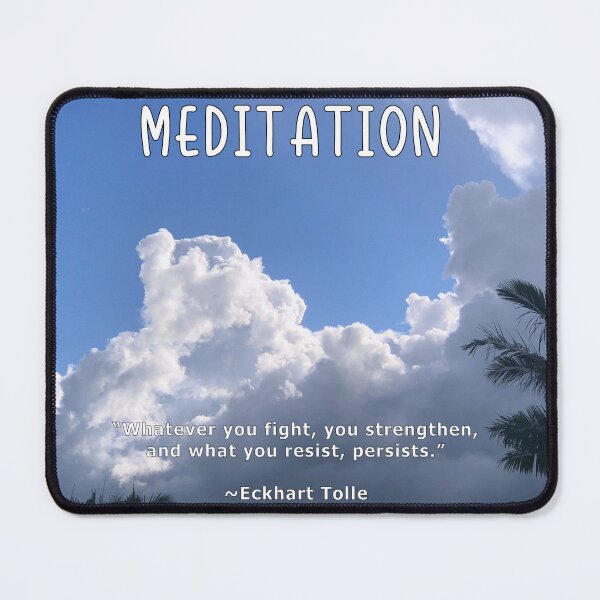 Item preview, Meditation quote ~ Eckhart Tolle designed and sold by Quantum-Life.