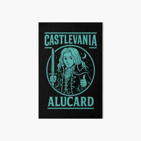 Artikel-Vorschau von Alucard Daumen hoch! | Kinderfreundlicher Castlevania-Cartoon-Stil | Hellblaue Heldenstimmung | Niedliches Design, designt und verkauft von WAUZ.