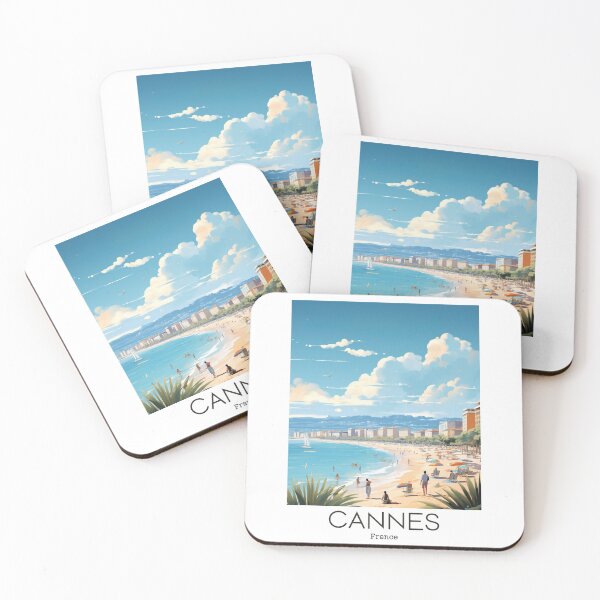 Item preview, A Vintage Travel Illustration of Cannes - France designed and sold by GoodOldVintage.