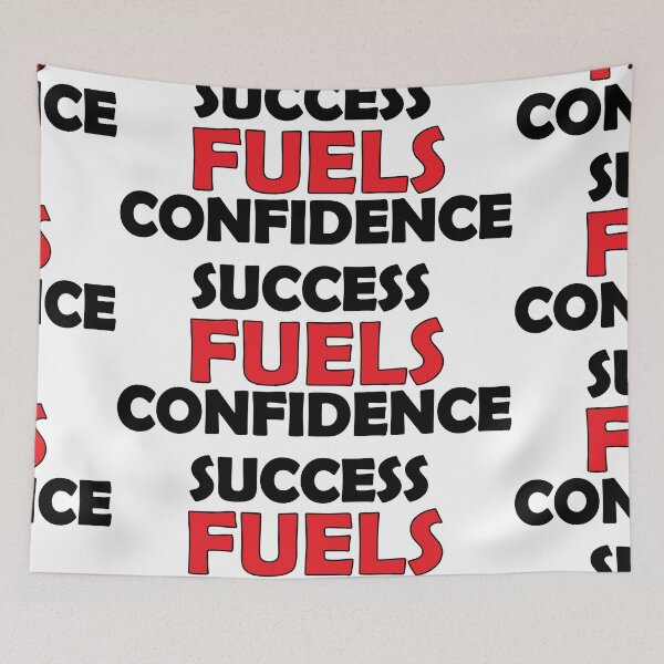 Item preview, success fuels confidence designed and sold by Positive Mindzet!.