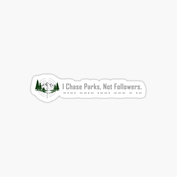 Artikel-Vorschau von POTA, ICH VERFOLGE PARKS, KEINE FOLLOWER, designt und verkauft von Parks2See.