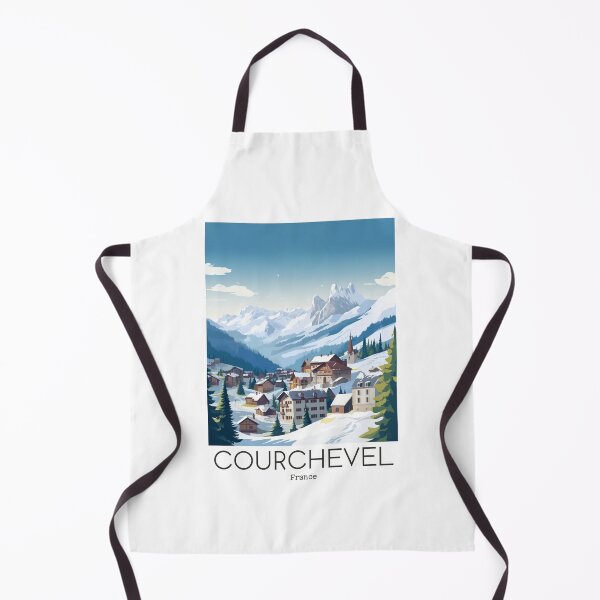 Item preview, A Vintage Travel Illustration of Courchevel - France designed and sold by GoodOldVintage.