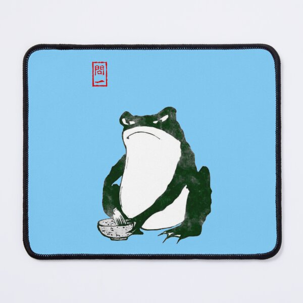 Item preview, Angry Matcha Tea Japanese Frog Toad 19th Century designed and sold by Pixelchicken.