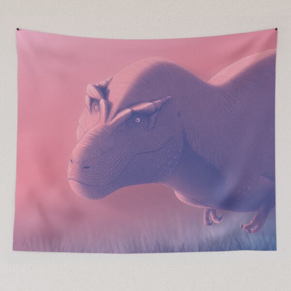 Item preview, Pink Sunset Tyrannosaurus rex designed and sold by Dino-drawings.