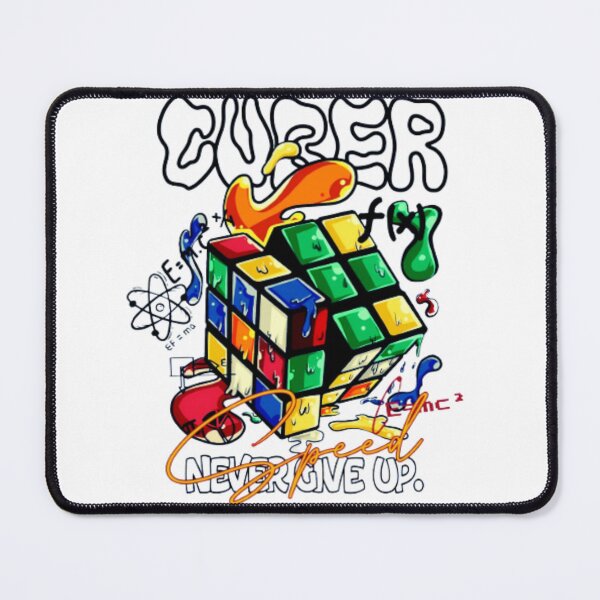 Item preview, Cuber Never Give Up - Motivational Rubik’s Cube Puzzle Design designed and sold by Colorful-Garden.