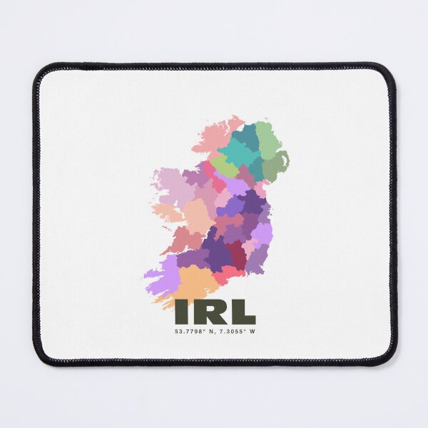 Item preview, Ireland Map Print - Colorful Ireland Region Map Wall Art designed and sold by CartoPrints.