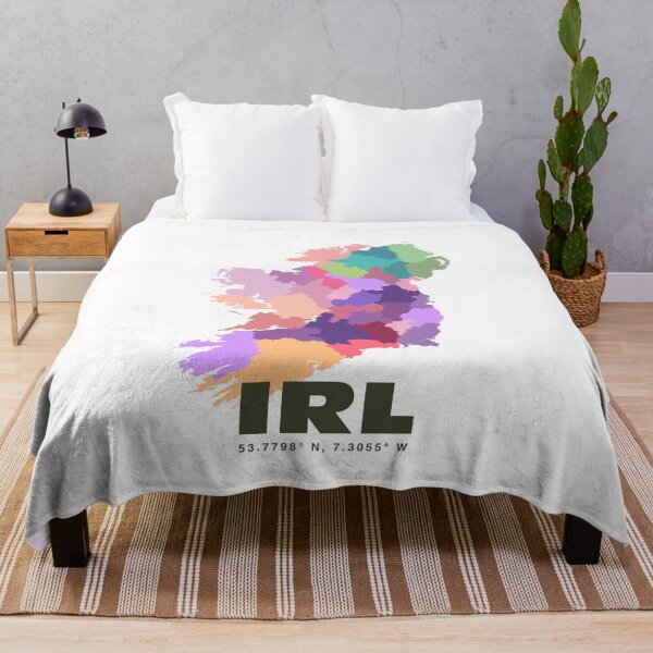 Item preview, Ireland Map Print - Colorful Ireland Region Map Wall Art designed and sold by CartoPrints.