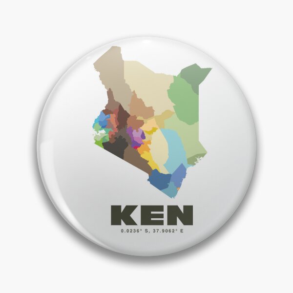 Item preview, Kenya Map Poster - Minimalist Country Map Print designed and sold by CartoPrints.