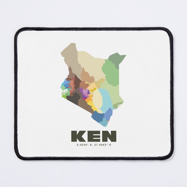 Item preview, Kenya Map Poster - Minimalist Country Map Print designed and sold by CartoPrints.