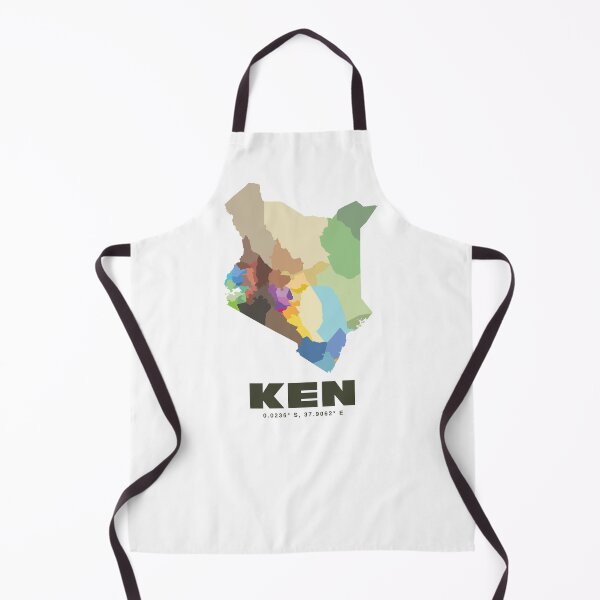 Item preview, Kenya Map Poster - Minimalist Country Map Print designed and sold by CartoPrints.