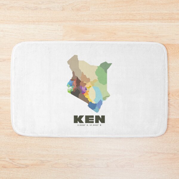 Item preview, Kenya Map Poster - Minimalist Country Map Print designed and sold by CartoPrints.
