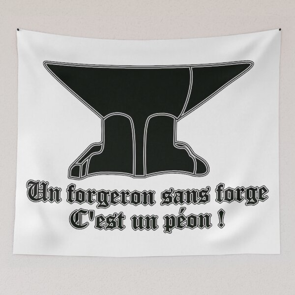 Item preview, A blacksmith without a forge is a peon! designed and sold by Kimbwa.