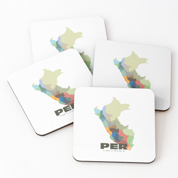 Item preview, Peru Map Poster - Minimalist Peru Country Map Print designed and sold by CartoPrints.