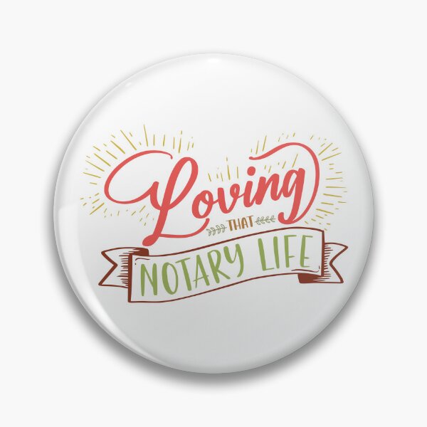 Item preview, Loving That Notary Life | Fun Hand-Lettered Career Pride Design designed and sold by NotaryLife.