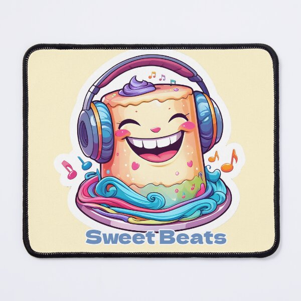 Item preview, Sweet Beats Cake Funny Music Dessert Design designed and sold by MythicCotton.