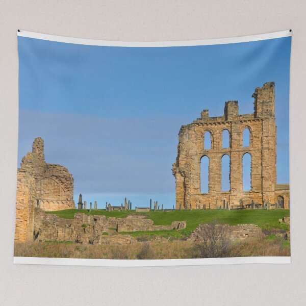 Item preview, Tynemouth Priory Ruins in Spring Sunshine designed and sold by Violaman.