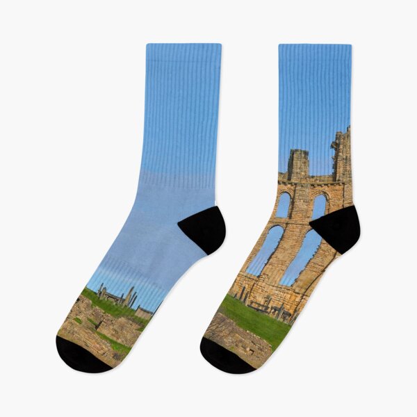 Item preview, Tynemouth Priory Ruins in Spring Sunshine designed and sold by Violaman.