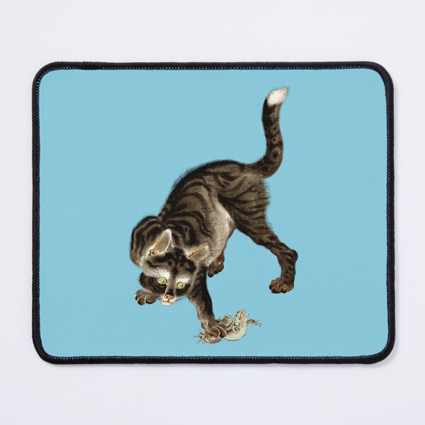 Item preview, Japanese Cat Catching a Frog designed and sold by Pixelchicken.