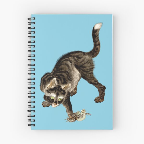 Item preview, Japanese Cat Catching a Frog designed and sold by Pixelchicken.