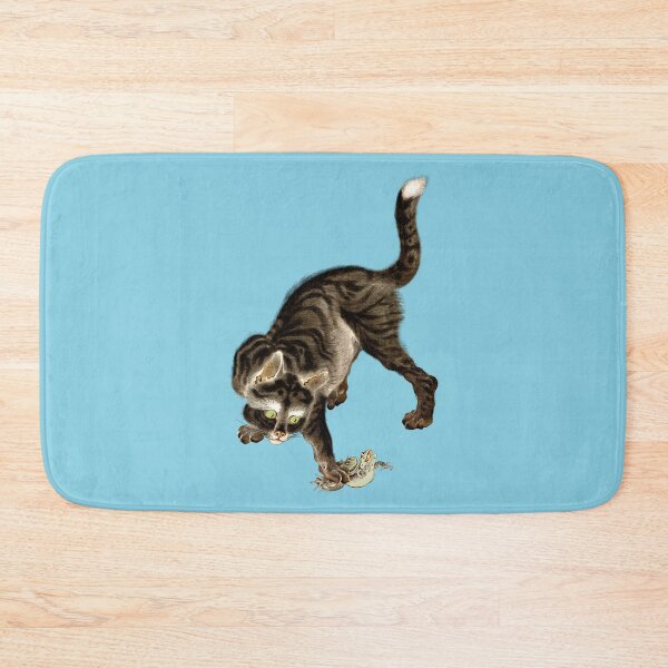 Item preview, Japanese Cat Catching a Frog designed and sold by Pixelchicken.