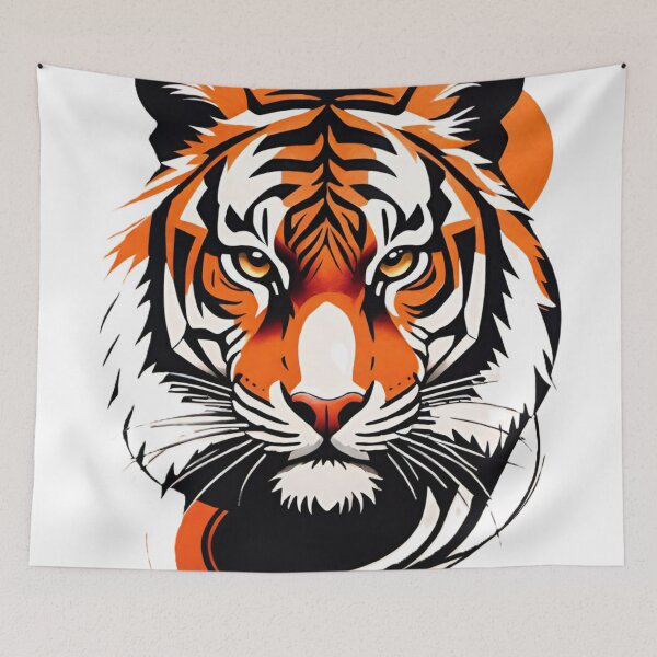 Item preview, tiger, wild cat, predator, abstraction designed and sold by DonnaBlankaArt.