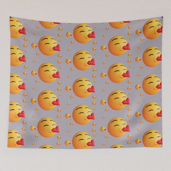 Item preview, Cute kissing smiley face with red heart emoji designed and sold by ChernivtsiSkoda.