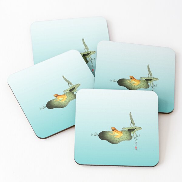 Item preview, Yellow Frog on Lotus Leaf designed and sold by Pixelchicken.
