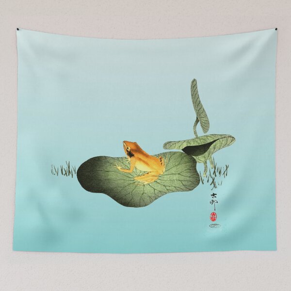 Item preview, Yellow Frog on Lotus Leaf designed and sold by Pixelchicken.
