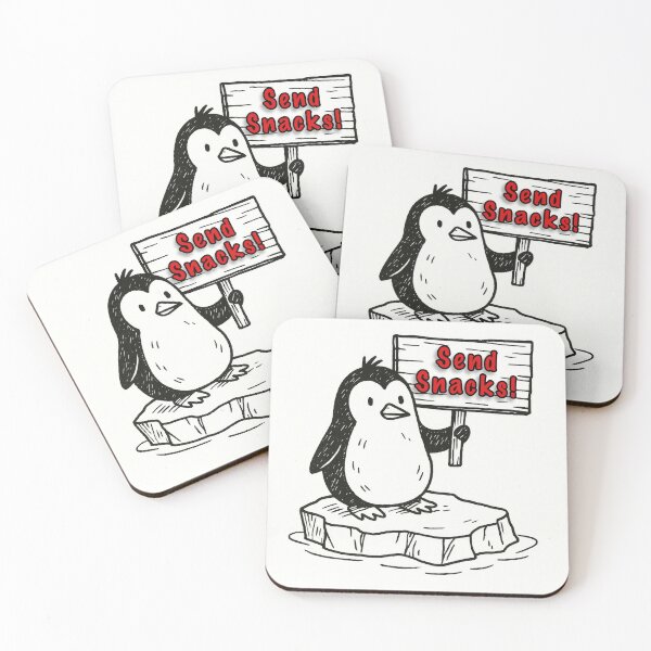 Artikelvorschau, Penguin SOS - Snacks verschicken entworfen und verkauft von ArdethBey.