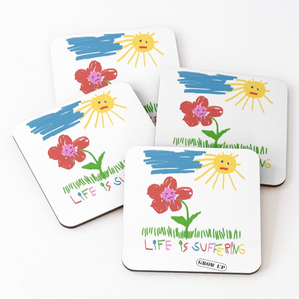 Item preview, Life is suffering - Grow up (new) designed and sold by VariousGoodies.