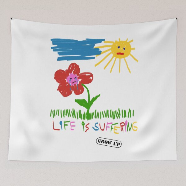 Item preview, Life is suffering - Grow up (new) designed and sold by VariousGoodies.
