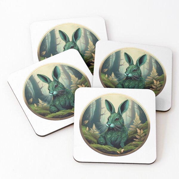 Item preview, Rabbit – Sacred Lunar Guardian designed and sold by Gnome Grove.