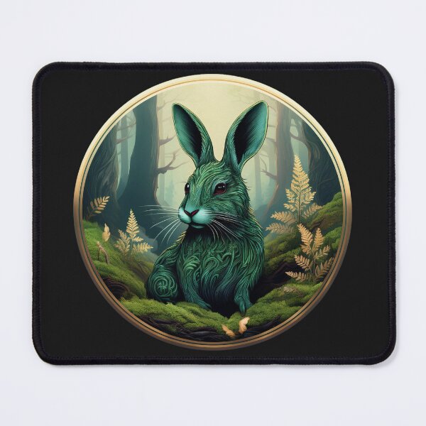 Item preview, Rabbit – Sacred Lunar Guardian designed and sold by Gnome Grove.