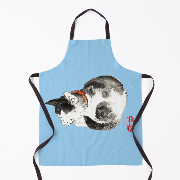 Item preview, Sleeping Japanese Cat Black and White designed and sold by Pixelchicken.