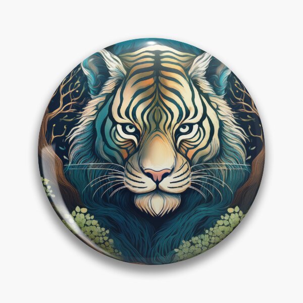 Item preview, Tiger – Sacred Lunar Guardian designed and sold by Gnome Grove.
