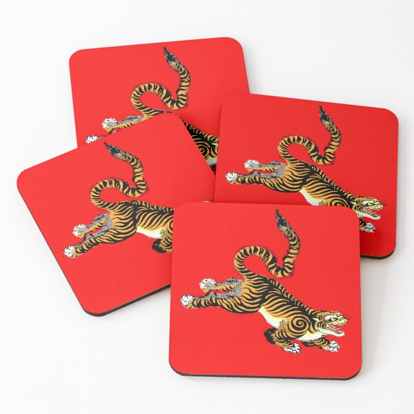 Item preview, Leaping and Jumping Japanese Tiger designed and sold by Pixelchicken.