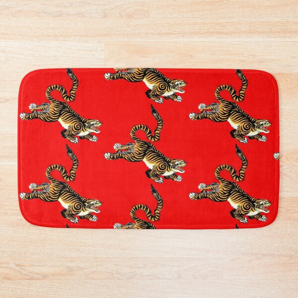 Item preview, Leaping and Jumping Japanese Tiger designed and sold by Pixelchicken.