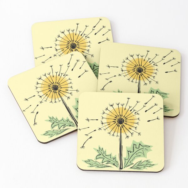 Item preview, Dandelion Block Print designed and sold by woolandbristle.